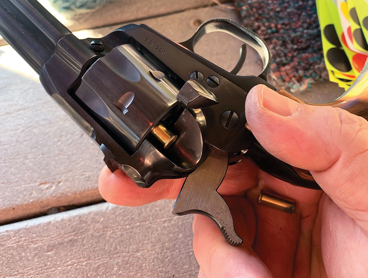 The hand manipulation required to operate a  single six requires the use of both fine and gross motor skills. While plinking with a .22 is fun, it also reinforces “muscle memory” while doing so. Use it or lose it.